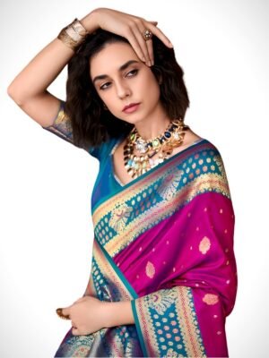 royal-purple-banarasi-silk-saree-with-contrast-blouse_KUPIKET