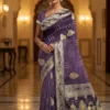 Royal-Purple-Dola-Silk-Saree
