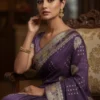 Royal-Purple-Dola-Silk-Saree