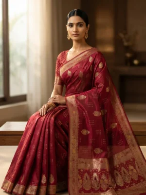 Royal Ranee Dola Silk Saree with Rich Zari Work