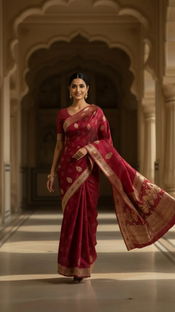 Royal Ranee Dola Silk Saree with Rich Zari Work