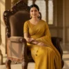 Royal Yellow Dola Silk Saree for Women | Soft Banarasi Weave Designer Saree | Wedding & Festive Wear | KUPIKET